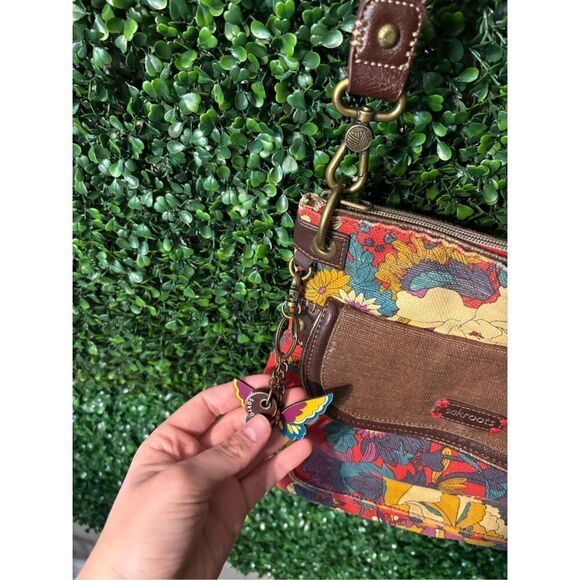 Sakroots Crossbody Peace Bag Satchel Floral - Picture 3 of 9